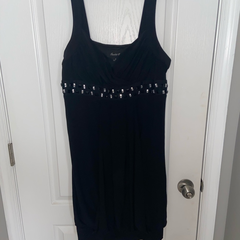 Mini black formal dress